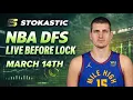 NBA DFS Live Before Lock Saturday 26 DraftKings FanDuel NBA Lineups