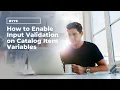 How to Enable Input Validation on Catalog Item Variables