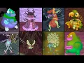 ALL Monsters Fanmade by Paint_Pong vs Riles vs Ewubbz | My Singing Monsters