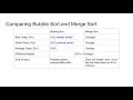 Bubble Sort Vs Merge Sort