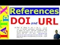 Add DOI and URL in The References Latex Advanced Tutorial-06
