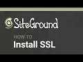 How to Install a Free SiteGround SSL Certificate