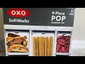 Unboxing OXO SoftWorks 9-Piece POP Container Set Product Review Kitchen Pantry Organization