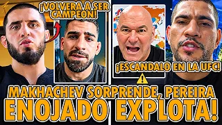 ¡POLÉMICA ALEX PEREIRA REVIENTA A LA UFC! ¡SON MANIPULADORES! ¡MAKHACHEV DEFIENDE a ILIA TOPURIA!