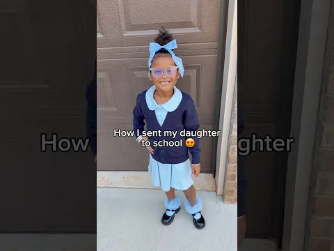 How I sent my daughter to school VS How she came back home from school 😭