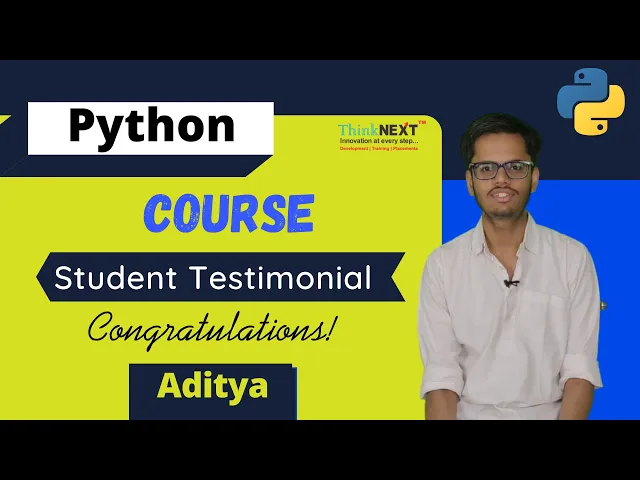 Student Testimonial for Pythong Course - Aditya