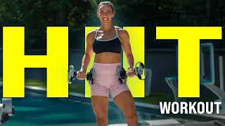 30 Minute Full Body Dumbbell HIIT Workout!