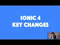 Ionic 4 Key Changes Summary of Important Changes for Migrating from Ionic 3