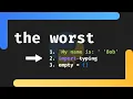 Python s worst features IMO