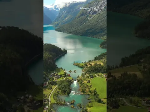 Somewhere in Norway, life still feels small beside nature. 🇳🇴🏔️ #norway