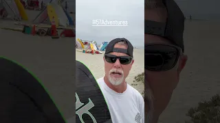 Today’s training: Stand Up Paddleboarding (SUP) and surfing at  S. Ponto State Beach. #57adventures