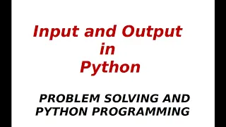 Input and Output statements in Python with demo Explained in Tamil