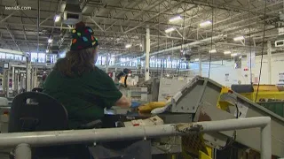 Inside the USPS distribution center on one of its busiest days