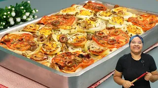 Torta Portuguesa de Liquidificador LANCHE FÁCIL COMPLETO! Massa Leve e Recheio DELICIOSO!