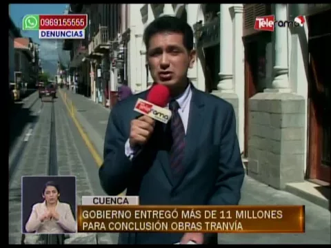 Gobierno entregó más de 11 millones para conclusión obras tranvía