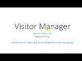 Visitor Manager Part I - HTML JS CSS