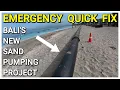 ⚠️NOODZANDPOMPPROJECT om erosie op het strand van Kuta te verhelpen. BALI