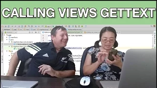 Wife learns android programming - calling getText on views