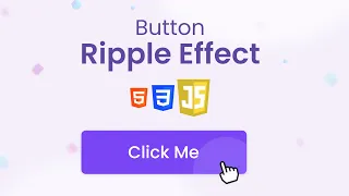 Button Ripple Effect Using CSS3 Javascript