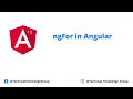 ngFor in Angular - Angular 13 13