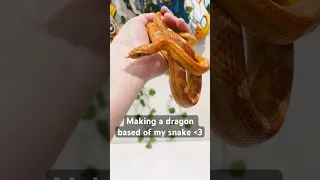Making my snake Smaug into a dragon puppet