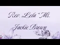 Celebrating the Life of Rev Lela Ms Jackie Brown