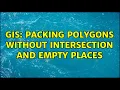 GIS Packing polygons without intersection and empty places