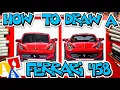How To Draw A Ferrari 458 Front View