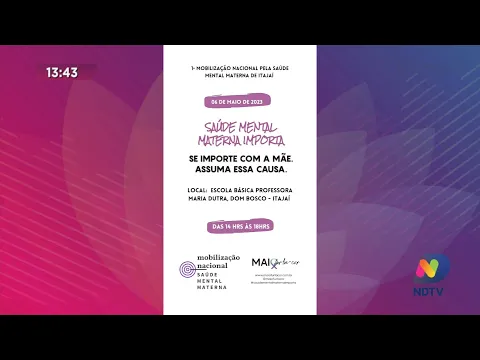 Primeira mobilização pela saúde mental materna é neste sábado em Itajaí