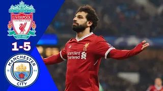 ملخص مباراة ليفربول ومانشستر سيتي 5 1 ربع نهائي دوري الابطال 2018 تعليق عربي 1080i 