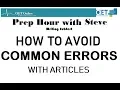 OET Writing How to Avoid Common Errors with Articles by OETonline premium provider