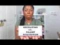 Difference between RECRUITING TALENT ACQUISITION