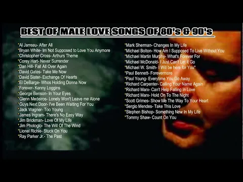 Download MP3 BEST MALE LOVE SONGS 80's \u0026 90's