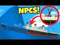 Tsunami THROWS New NPCs Off Titanic in the Floating Sandbox Update