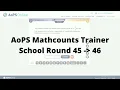 AoPS Mathcounts Trainer School Round Speedrun Part 2 - 45 to Perfect Rating