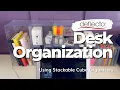 Organizing A Home Office With Stackable Cube Organizers From Deflecto
