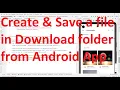 How to create and save an image file in Download folder from your Android App - Android 13 API 33