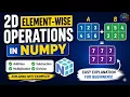 NumPy 2D Element-wise Operations Explained Simply Python Tutorial