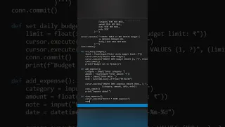 Python Budget Tracker App in 2 Minutes Personal Expense Tracker Project