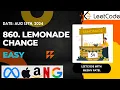 860 Lemonade Change Greedy Approach Leetcode Daily Challenge Coding ASMR Java