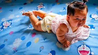Baby’s little acting performance is too funny 🤣