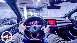 2021 golf 8 gti clubsport 300hp night pov drive onboard 60fps