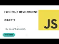 JavaScript Tutorial for Beginners Objects in JavaScript