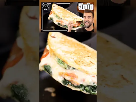 🔥Cena 5 Minutos FÁCIL, Saludable y Deliciosa 👉 Con SOLO 1 HUEVO ¡Desayuno Proteico!