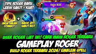 META ROGER GOLD LANE❗CARA MAIN ROGER SEASON 42 + GAMEPLAY ROGER TERBARU❗BUILD ROGER TERSAKIT 2026