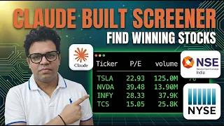 I built a professional stock screener in 12 minutes with Claude Code no subscription needed