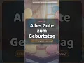 How to say Happy birt ay in German