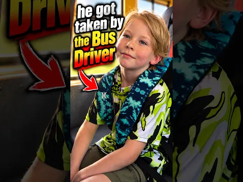 He Got Taken by the Bus Driver! #Parenting #Educational #socialexperiment