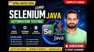 Selenium April 2026 Lecture 1 Selenium with Java Full Course Complete Automation Testing