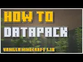 Datapack BASICS Tutorial Datapacks Java 1 19